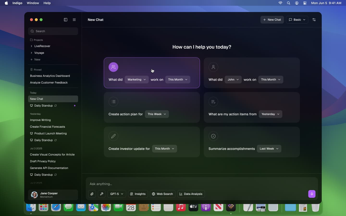 Indigo - Desktop App Design, image 3 of 12
