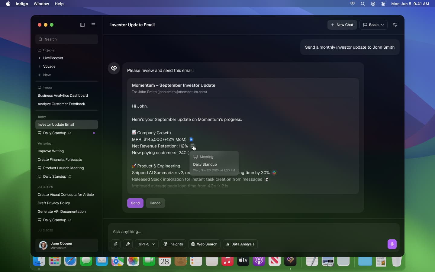 Indigo - Desktop App Design, image 5 of 12