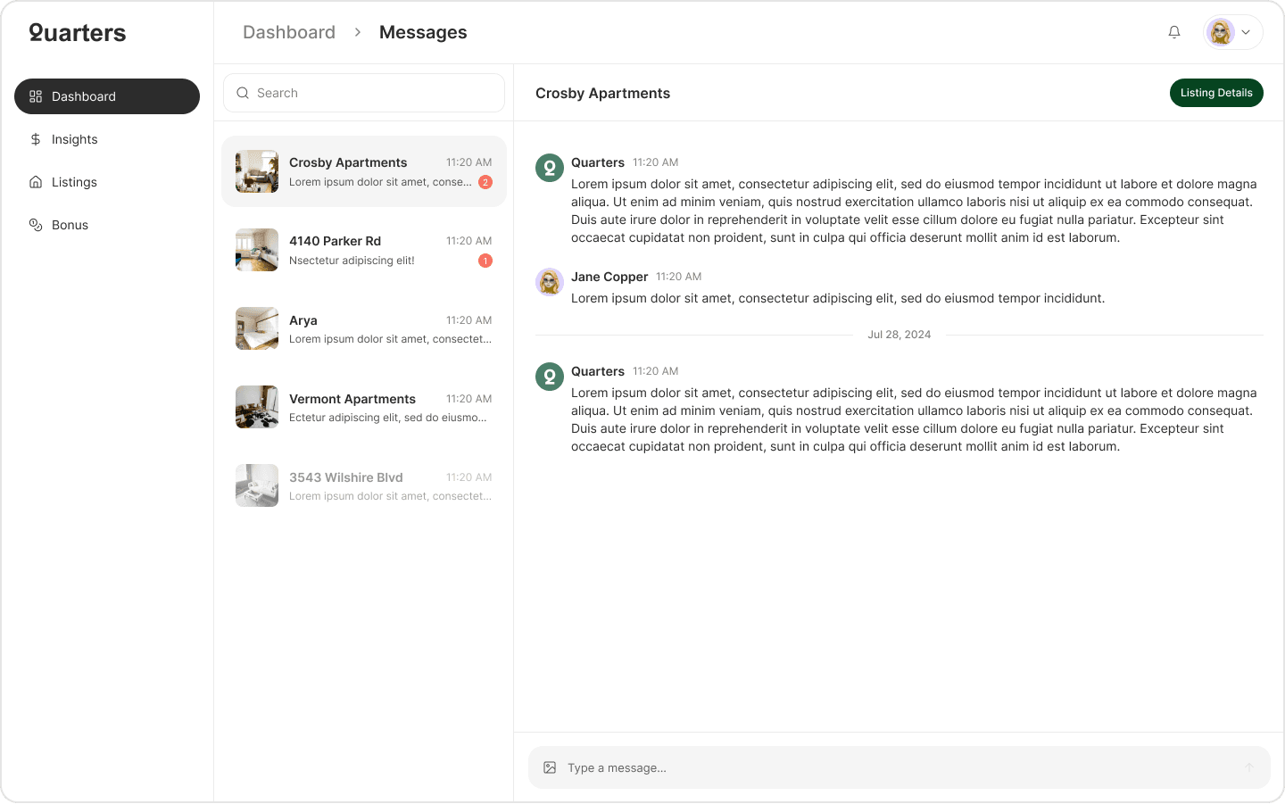 Quarters - Web App Design, image 10 of 12