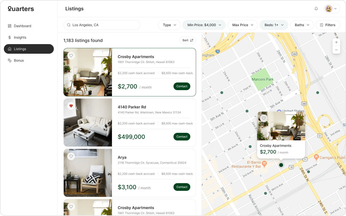 Quarters - Web App Design, image 6 of 12