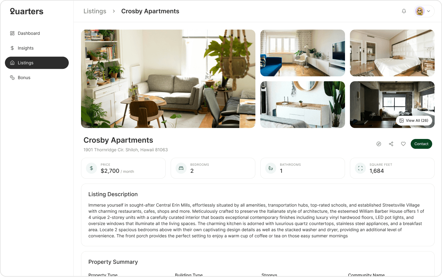 Quarters - Web App Design, image 7 of 12