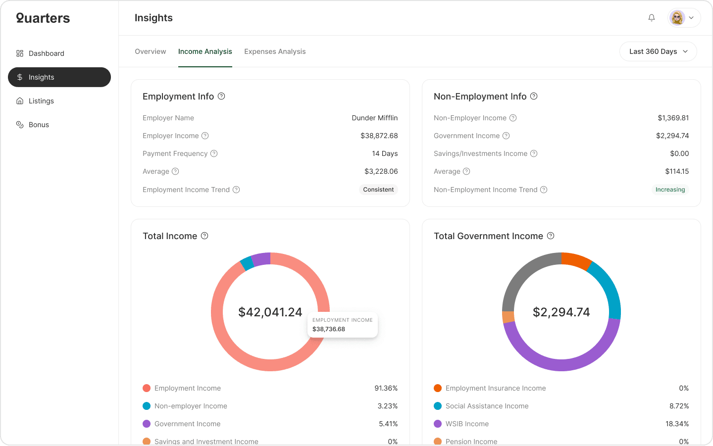 Quarters - Web App Design, image 4 of 12